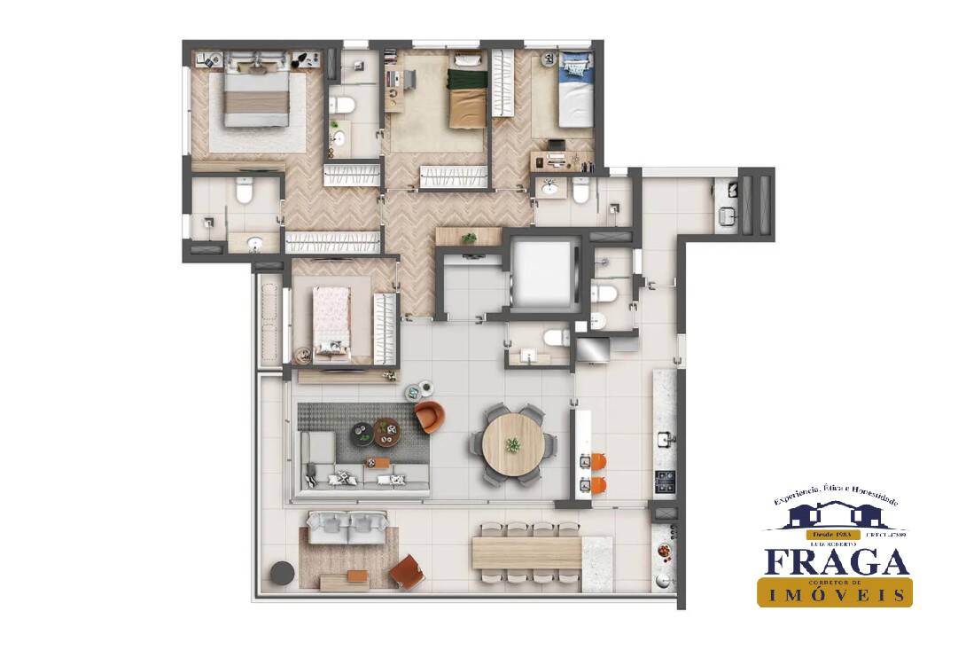 Apartamento à venda com 4 quartos, 167m² - Foto 16